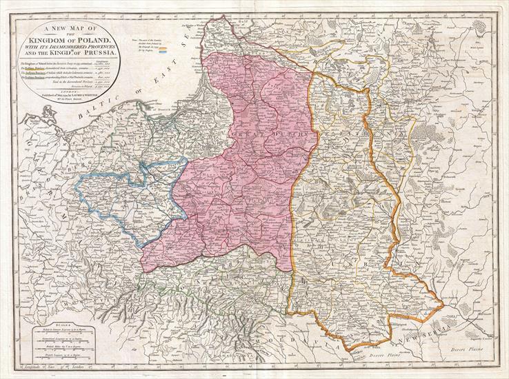 Mapy Polski z róż... - 1794_Laurie_and_Whittle_Map_of_Poland_and_Lithua...ition_-_Geographicus_-_Poland-lauriewhittle-1794.jpg