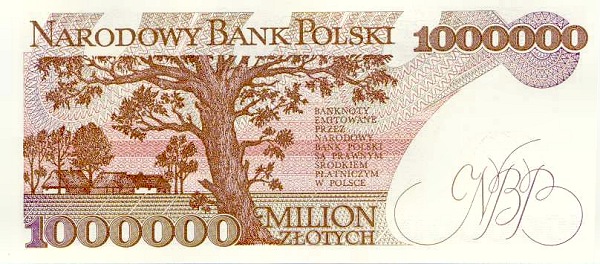 Banknoty polskie - 1991 - 1 000 000 zł b.jpg