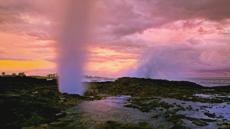 Krajobrazy - Spouting Horn Sunset, Kauai.jpg